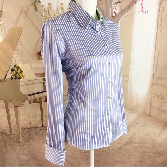 Thomas Pink Pin Striped Button Down Collar shirt - Picture 4 of 8